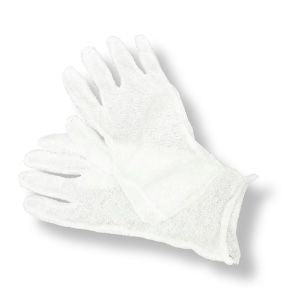 White cotton gloves