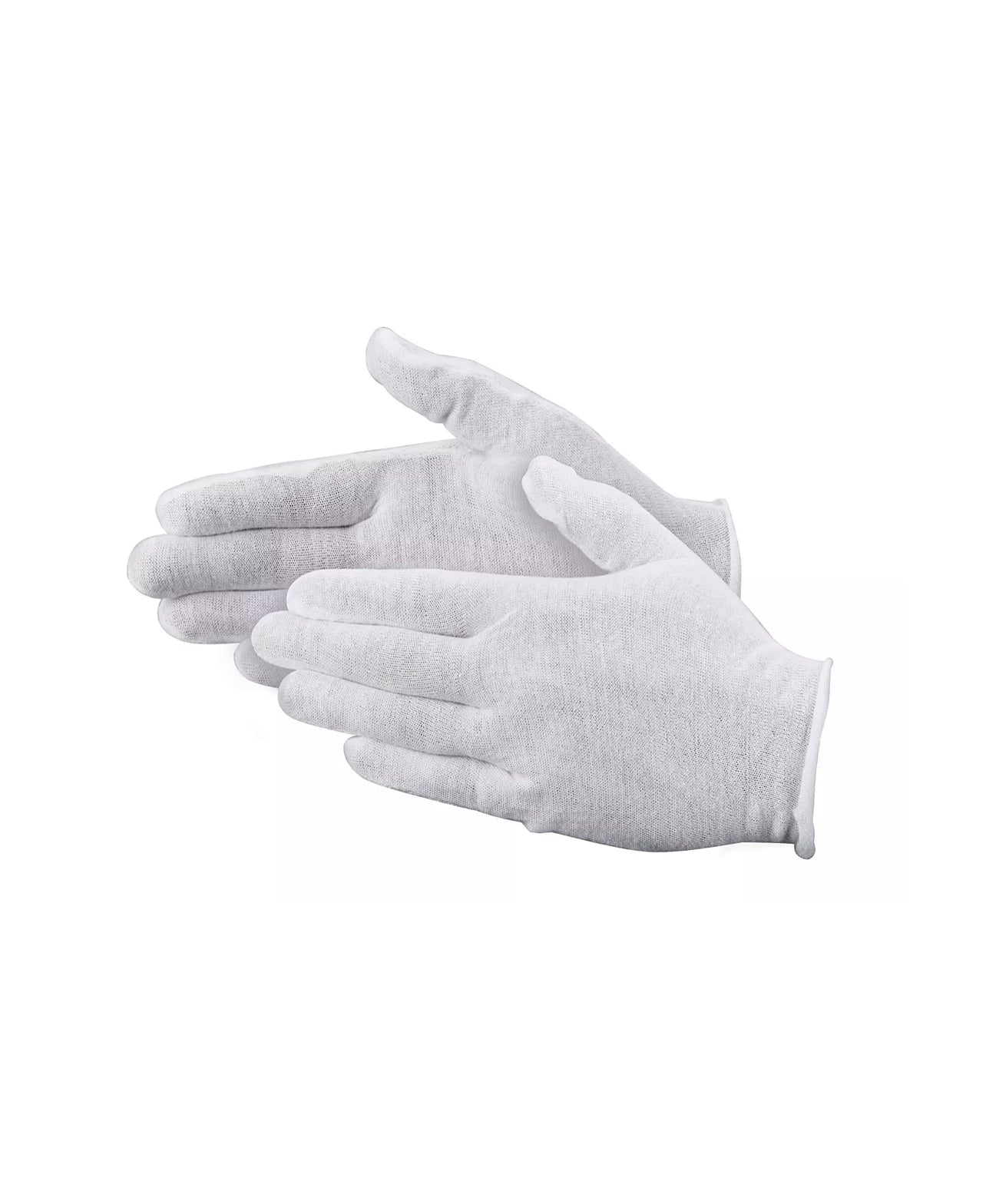 White cotton gloves