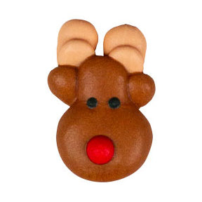 Little Royal Icing Reindeer Head